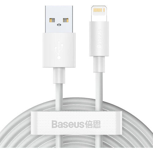 USB juhe Baseus Iphone (lightning) 2,4A (1,5m/ valge)