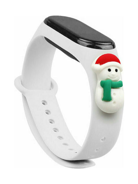Rihm Xiaomi MI Band 3/4 (valge/lumememm)
