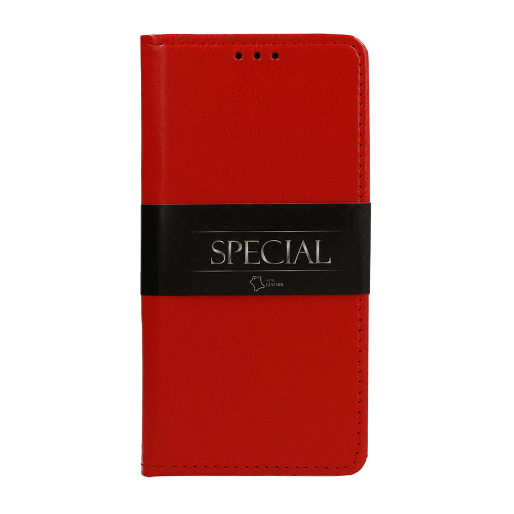 Ümbris kaanega Book Special nahast Samsung Galaxy S21 Plus (punane)