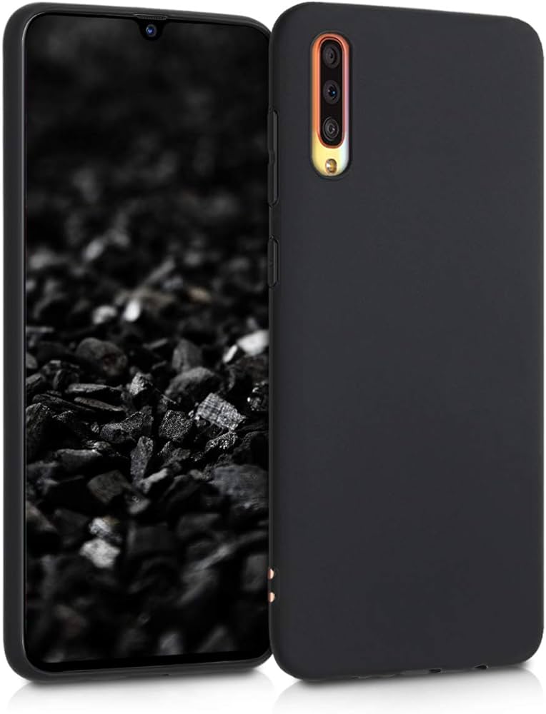 Silikoon Samsung Galaxy A70 (must/pehme sisuga)