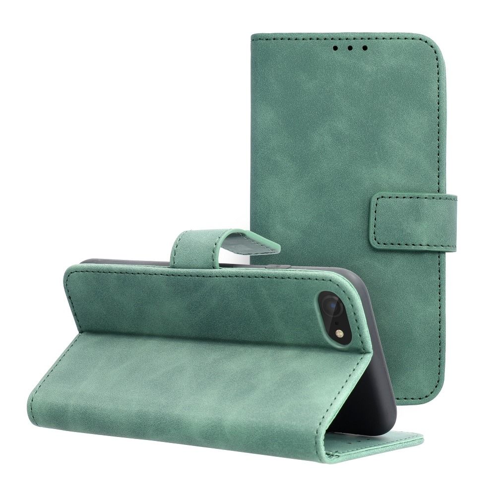 Ümbris kaanega TENDER Book Iphone 7 8 SE 2020 (roheline)