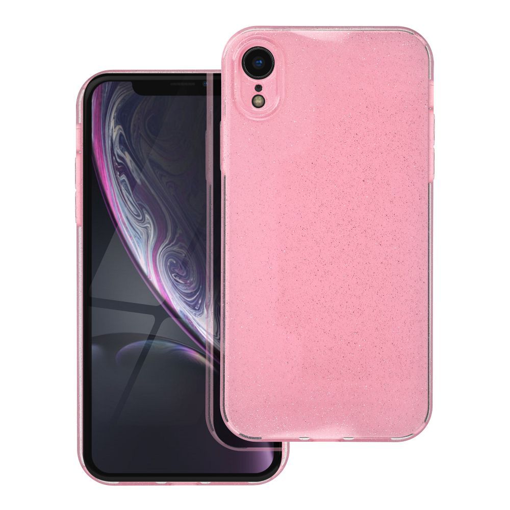 Silikoon CLEAR CASE 2mm BLINK Iphone XR (roosa)