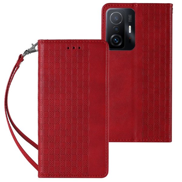 Ümbris kaanega Strap Case Samsung Galaxy A13 5G (punane)