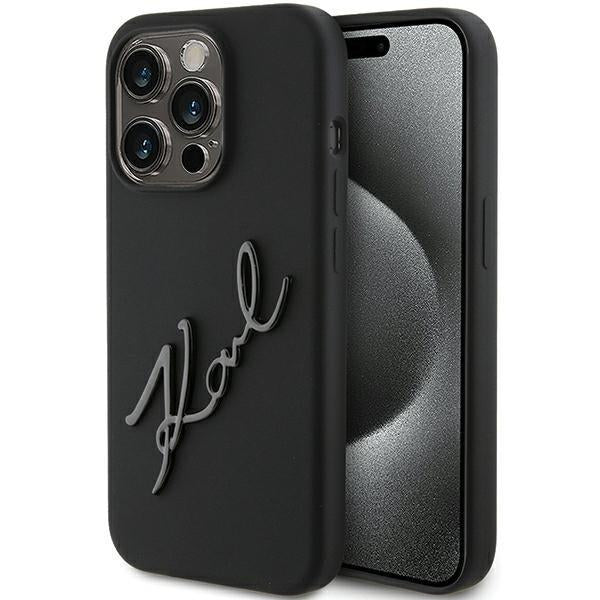 Guess Ümbris Karl Script iPhone 15 Pro Max (must)