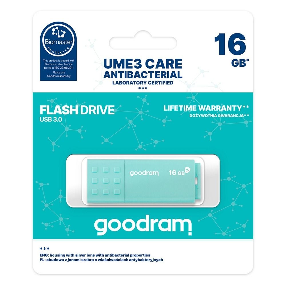 Mälupulk Goodram UME3 16GB USB 3.0 (mündiroheline)