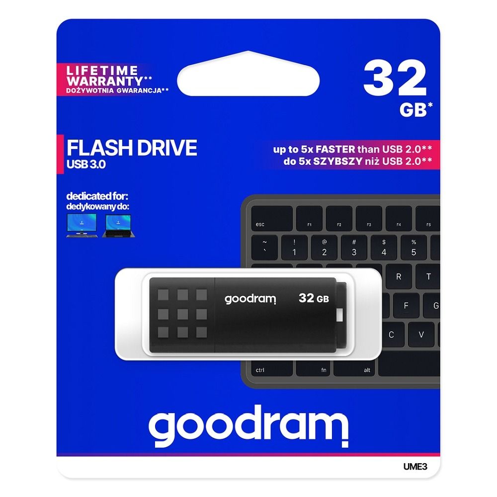 Mälupulk Goodram 32 GB USB 3.2 Gen 1 (must)