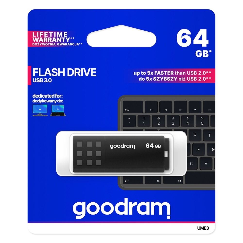 Mälupulk Goodram 64 GB USB 3.2 Gen 1 USB (must)