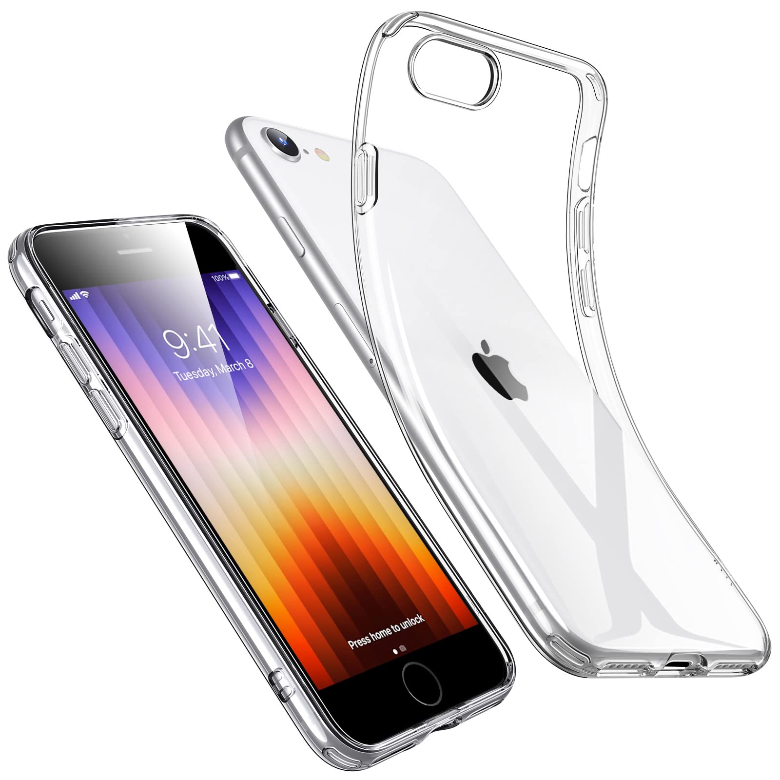 Silikoon ESR Air Shield iPhone 7/ iPhone 8/ iPhone SE 2020/ 2/ 3 (läbipastev)