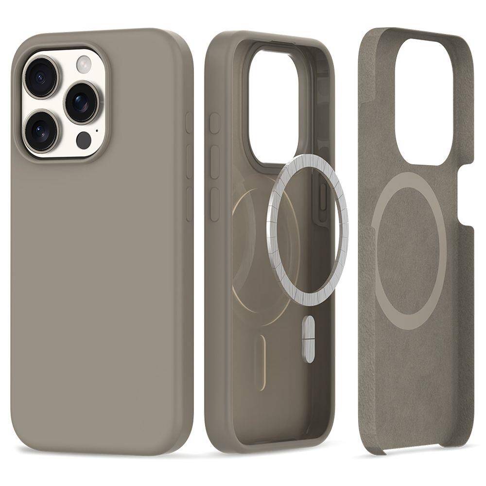 Silicone Mag ümbris IPHONE 15 PRO MAX (titaan)