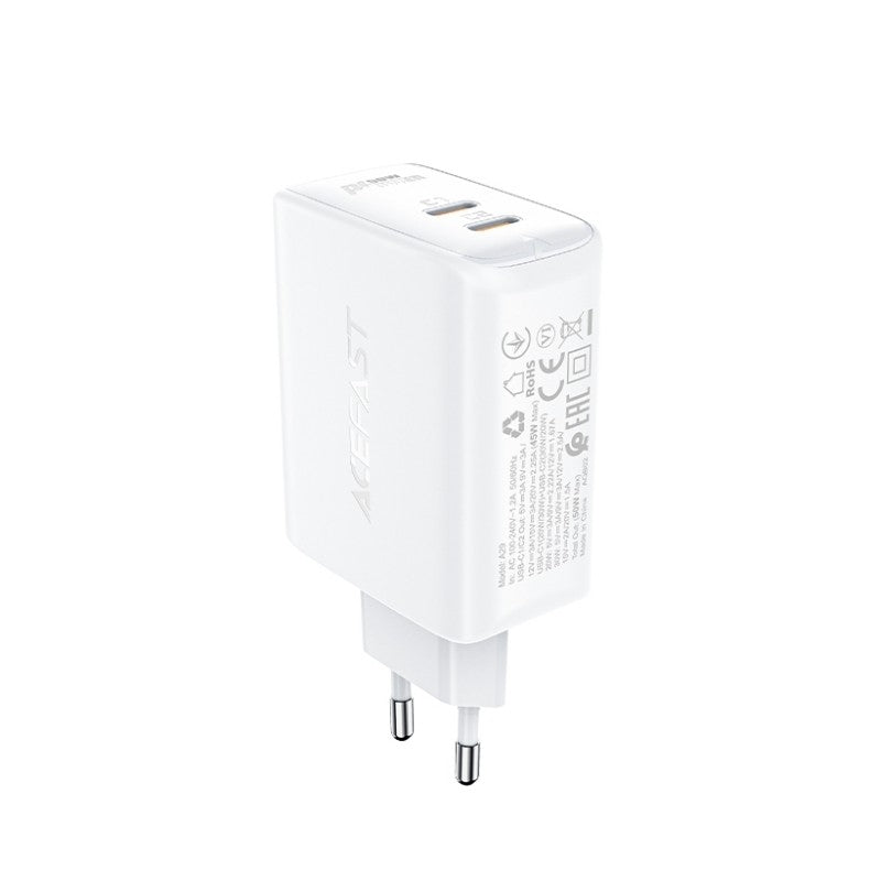 Laadija Acefast A29 PD50W 2xType-C (valge)