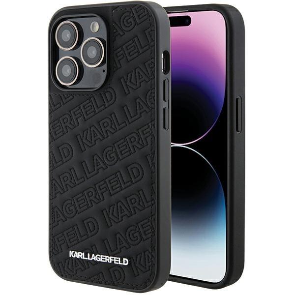 Ümbris Karl Lagerfeld Quilted K Pattern iPhone 15 Pro Max (must)