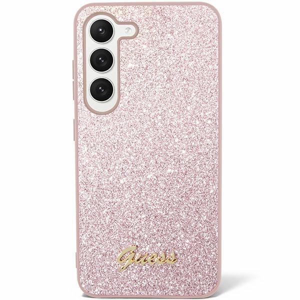 Guess ümbris Glitter Script Samsung Galaxy S24 Ultra (roosa)