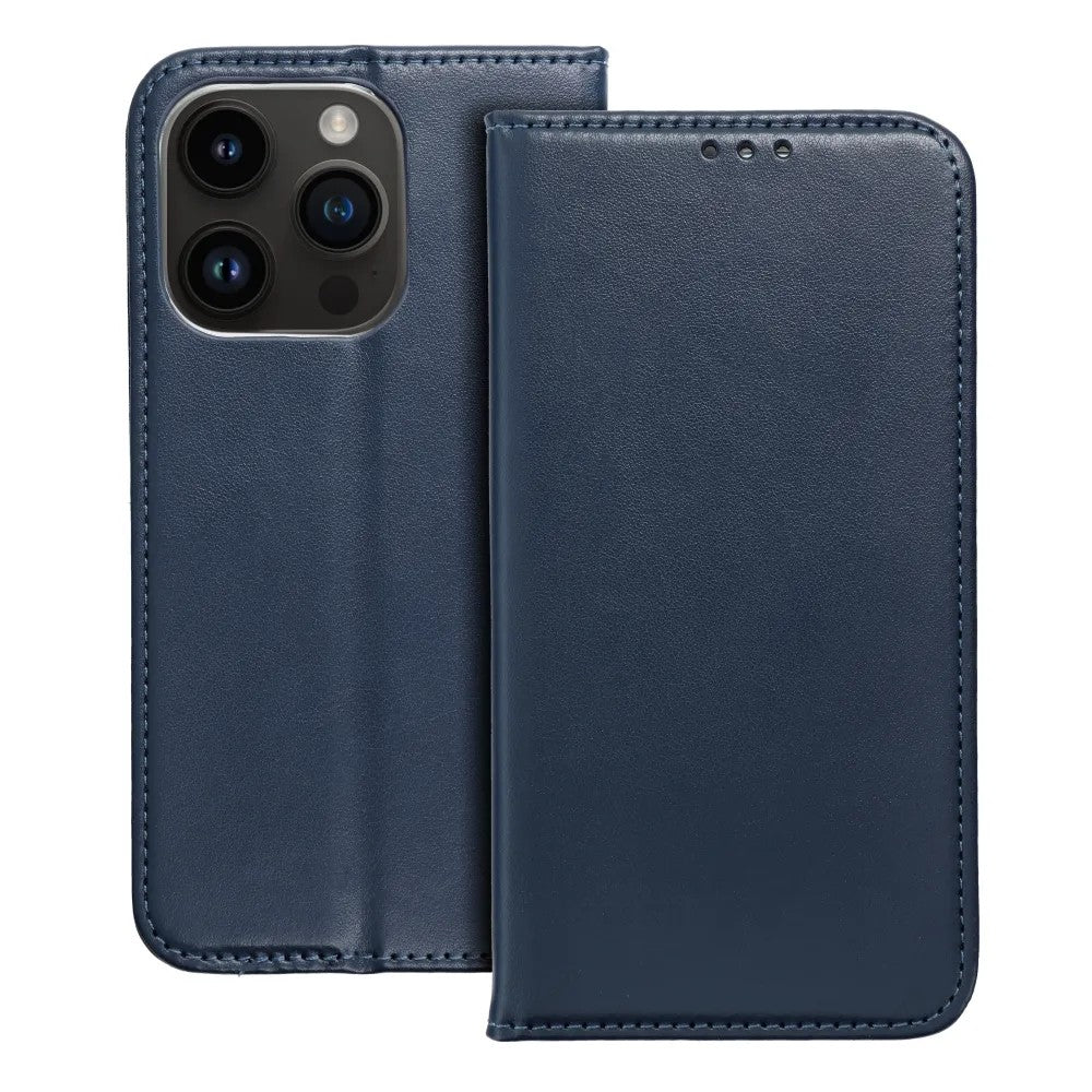 Ümbris kaanega Smart Magnetic Xiaomi Redmi 12 / Redmi Note 12R / Poco M6 Pro (tumesinine)