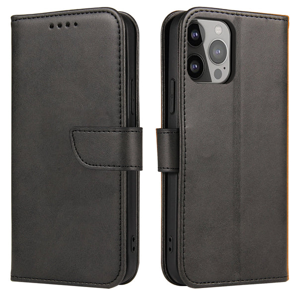 Ümbris kaanega Magnet Book Iphone 15 Plus (must)
