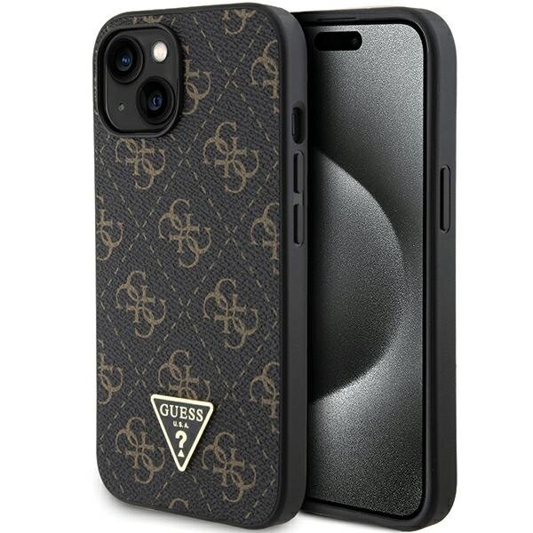 Guess Ümbris Triangle Metal Logo Case Iphone 15/14/13 (must)