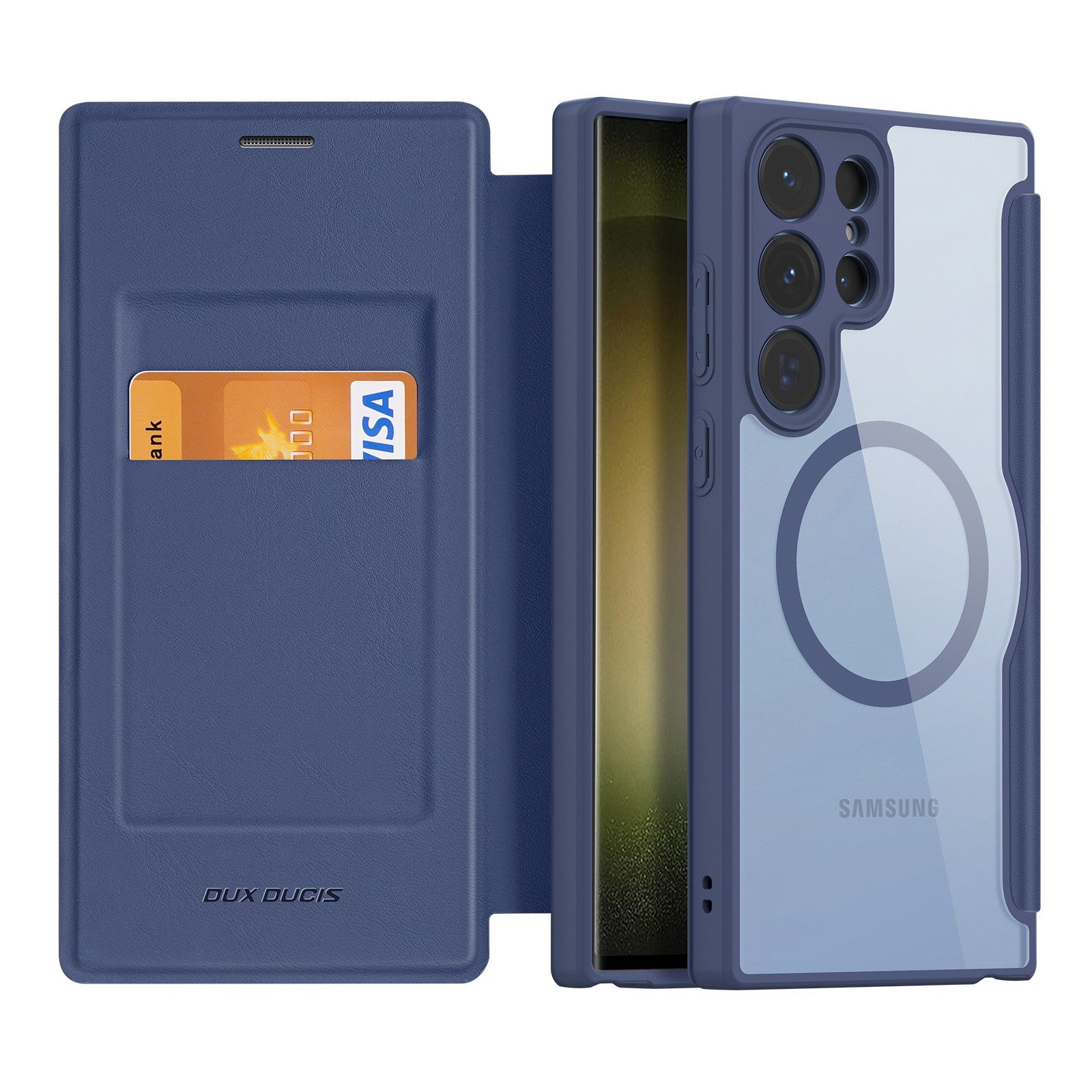 Ümbris kaanega Dux Ducis Skin X Pro Samsung S24 Ultra (sinine)