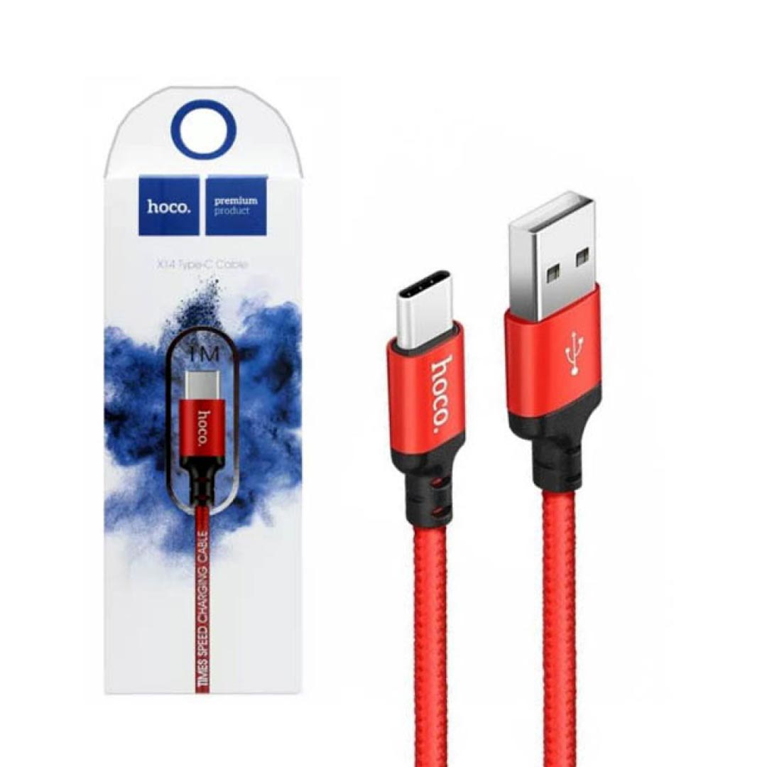 USB juhe Hoco X14 Type-C (1m/ punane)