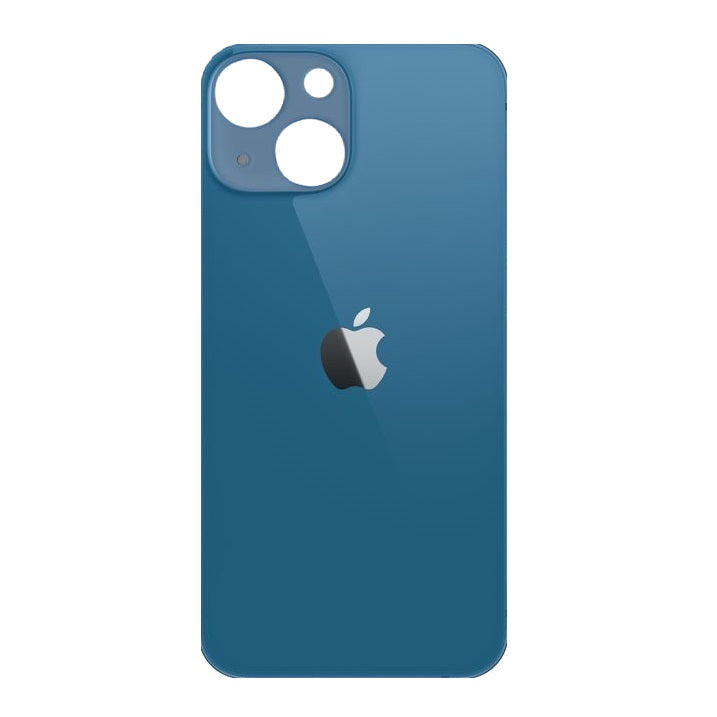 Varuosa iPhone 13 tagumine klaas suurema avaga kaamera jaoks (sinine)