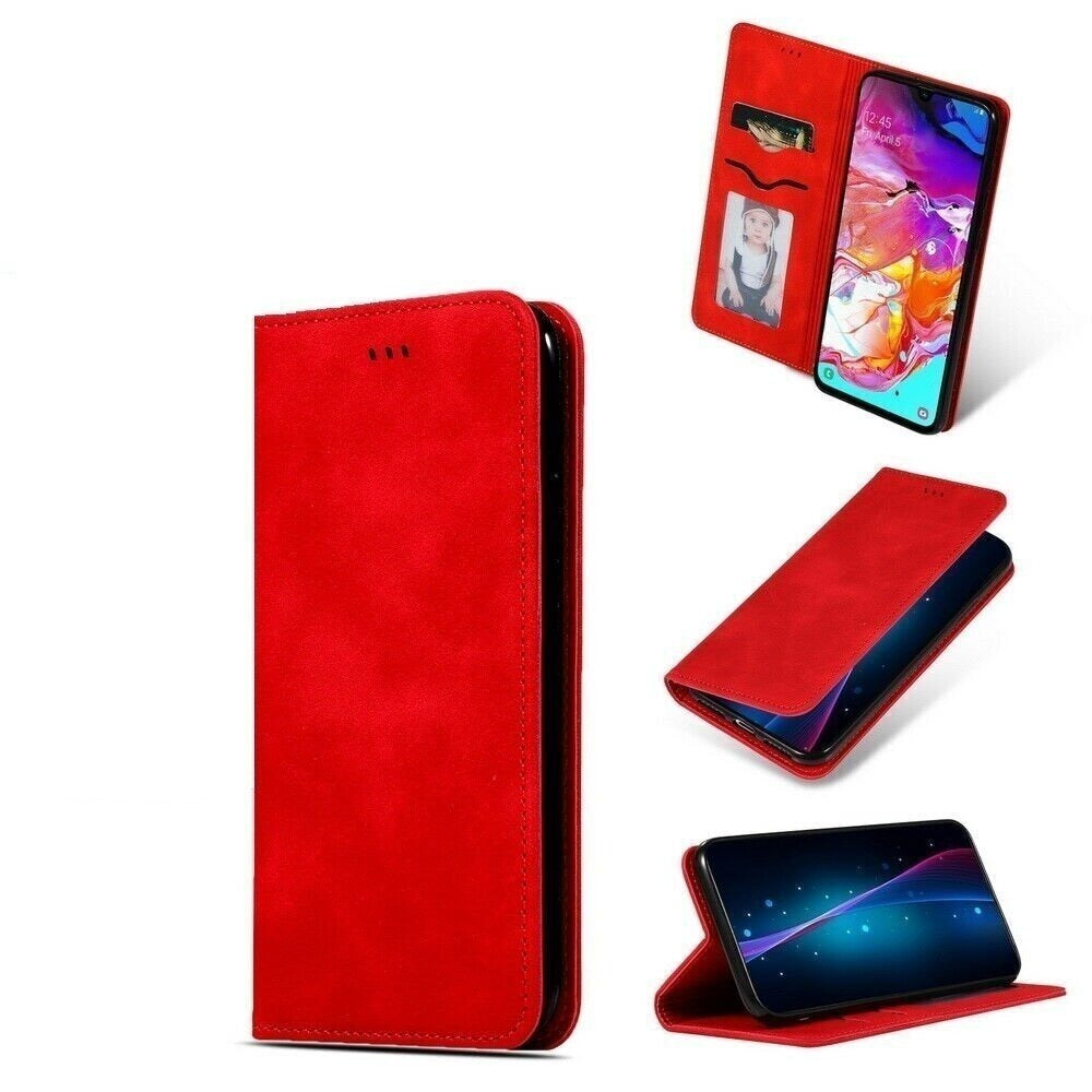 Ümbris kaanega "Business Style" Xiaomi Redmi Note 13 4G (punane)