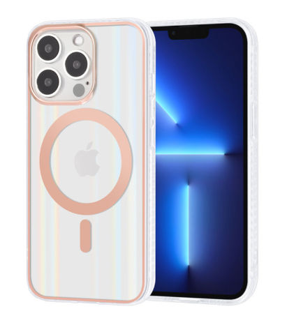 Ümbris MagSafe TPU Backcover Apple iPhone 13 Pro (roosa-kuld)