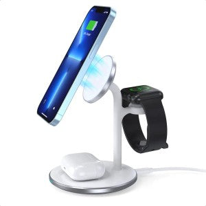 Juhtmevaba Laadija Choetech T585-F 3-in-1 15W (valge)