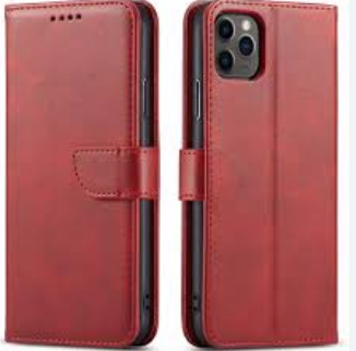 Ūmbris kaanega Wallet Case Samsung A556 A55 5G (punane)