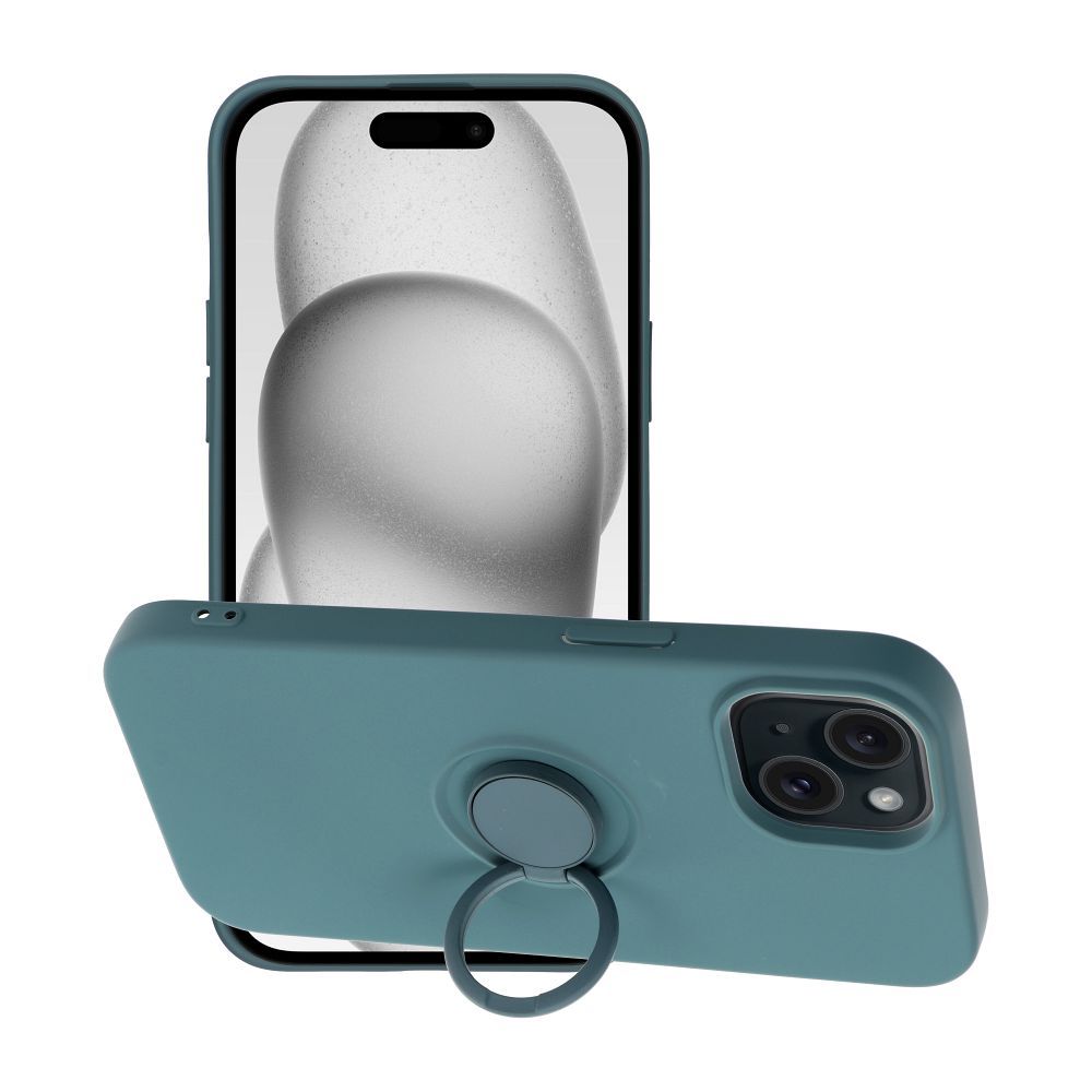 Silikoon Forcell Ring Iphone 15 (roheline)