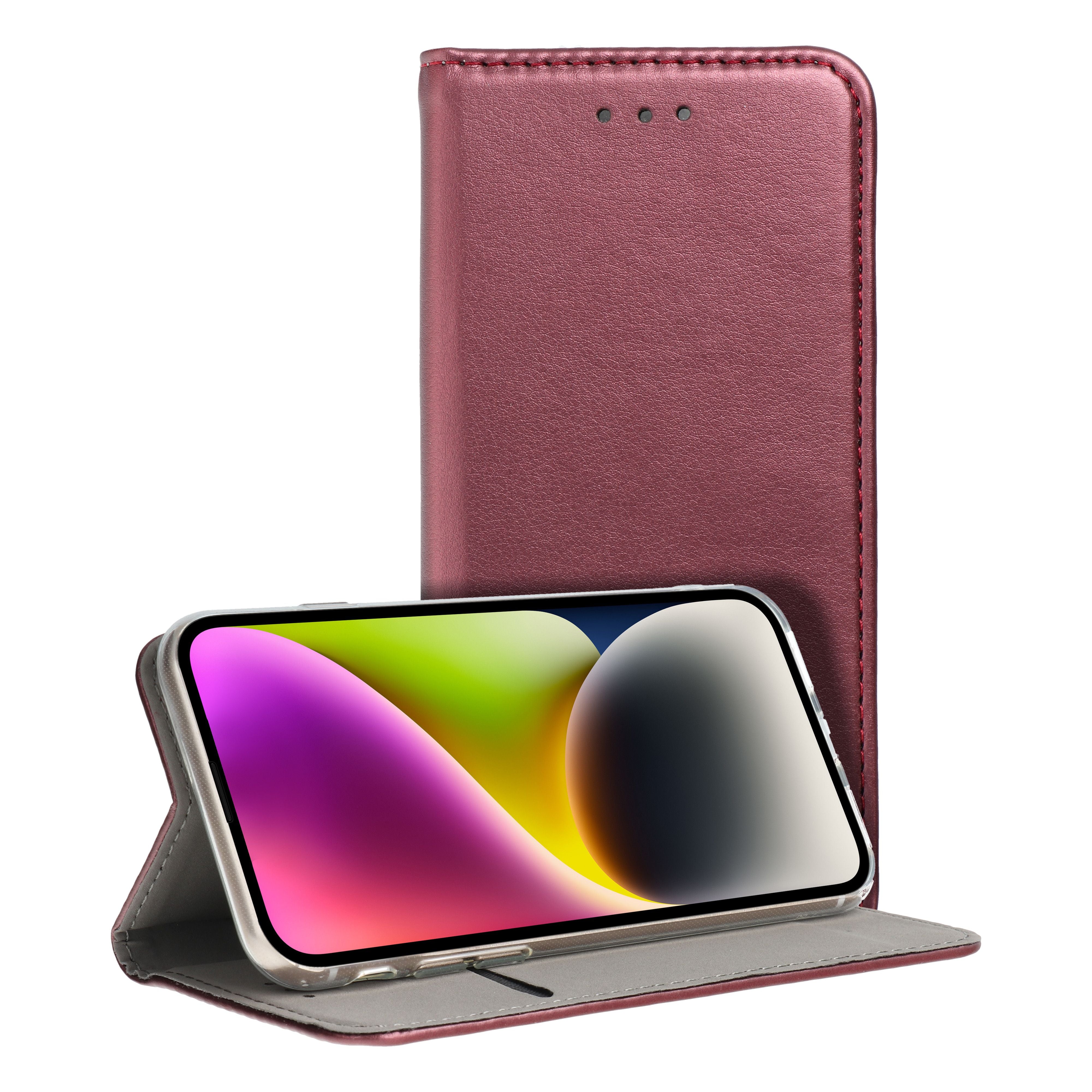 Ūmbris kaanega Smart Magnetic Samsung A556 A55 5G (viinamari)