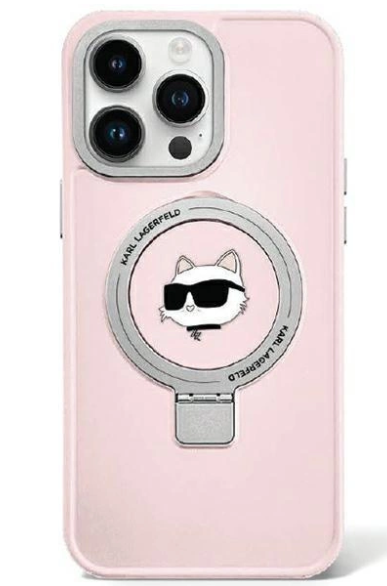 Ümbris Karl Lagerfeld KLHMP15LHMRSCHP MagSafe iPhone 15 Pro (roosa)