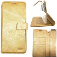 Ümbris kaanega Molancano Issue Diary Samsung A750/ Galaxy A7 2018 (kuldne)