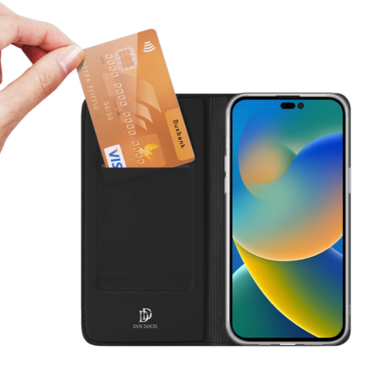Ümbris kaanega Dux Ducis "Skin Pro" Samsung A35 5G (must)