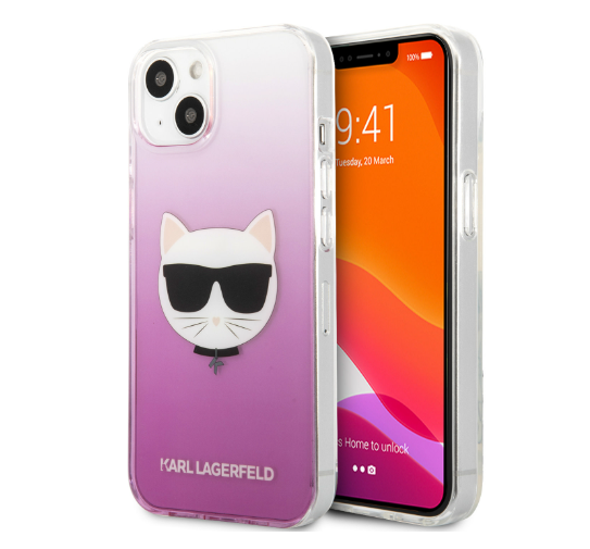 Guess Ümbris KLHCP13SCTRP iPhone 13 Mini (roosa)