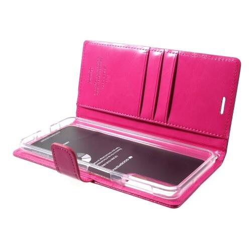 Ümbris kaanega Mercury Blue Moon Diary Samsung A750/ Galaxy A7 2018 (tumeroosa)