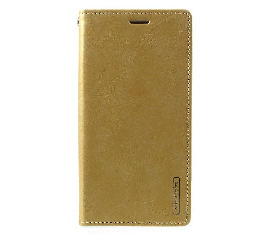 Ümbris kaanega Mercury Blue Moon Flip Samsung G955/Galaxy S8 Plus (kuldne)