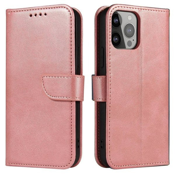Ümbris kaanega Wallet Case iPhone 13 Pro (roosa)