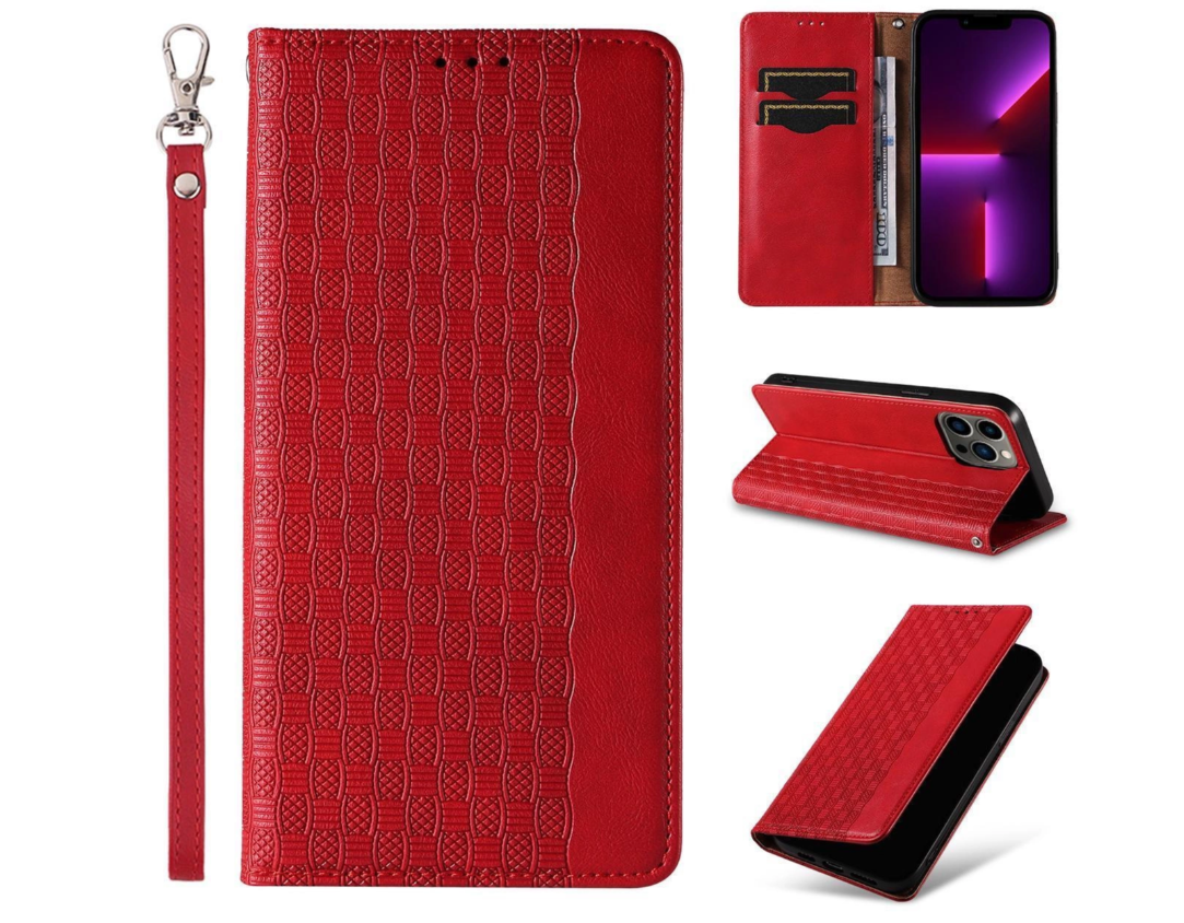 Ümbris kaanega Strap Case iPhone 14 (punane)