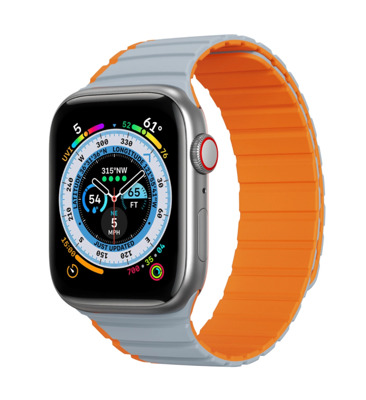 Kellarihm Dux Ducis Magnetic Strap Apple Watch 42 / 44 / 45 / 49 mm (hall / oranž)