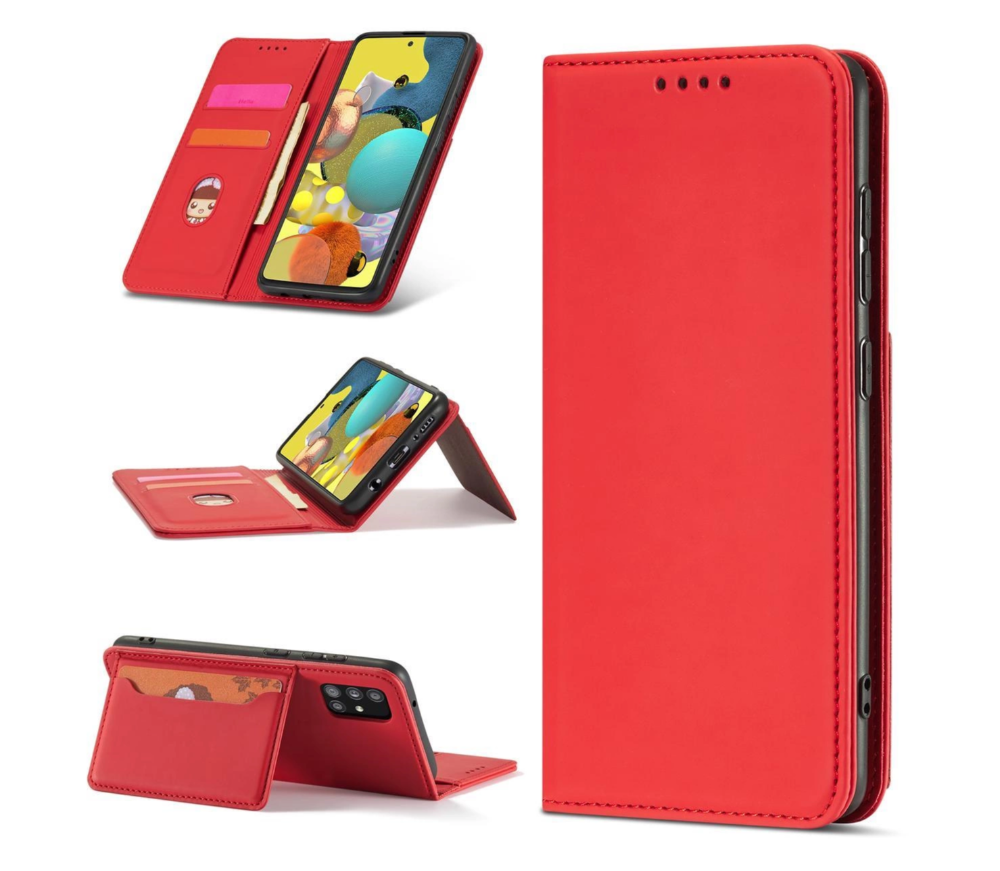Ümbris kaanega Pouch Wallet Samsung A526 A52 / A52s (punane)