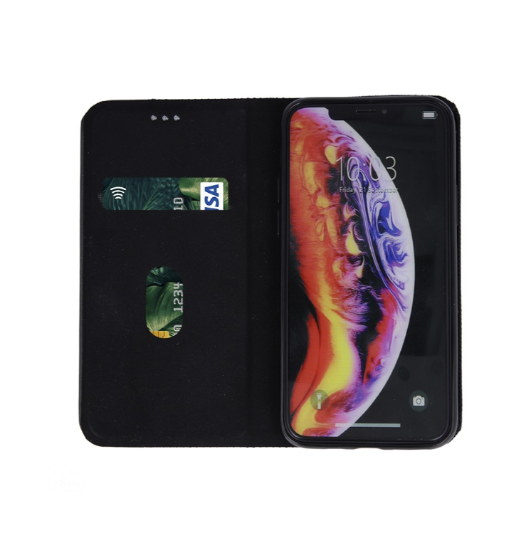 Ümbris kaanega Smart Senso Samsung A202 A20e (must)