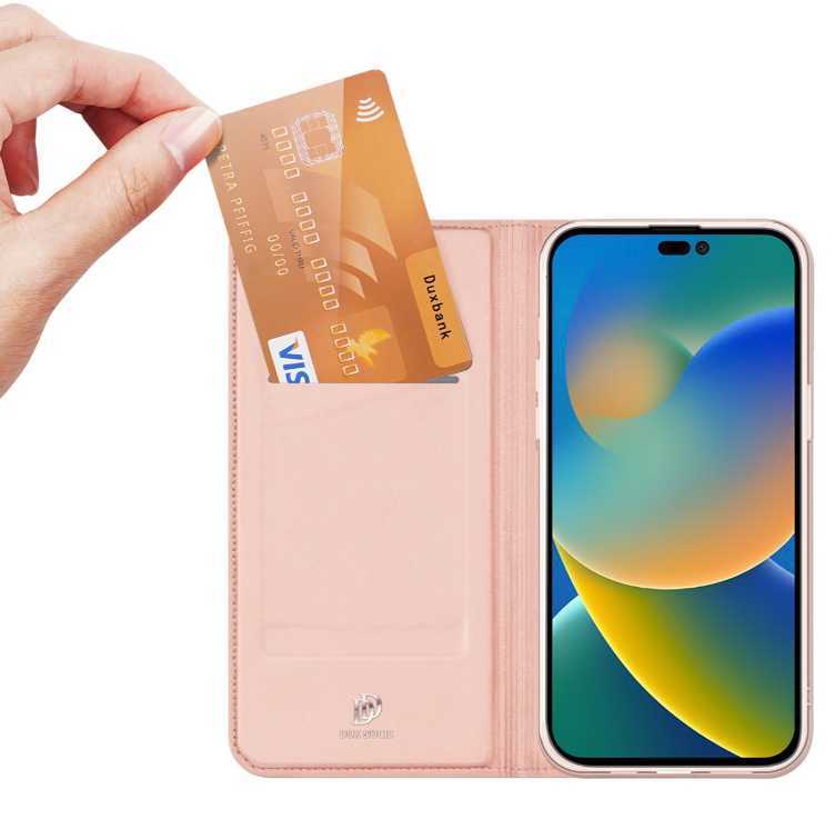 Ümbris kaanega Dux Ducis "Skin Pro" Redmi Note 13 5G (roosa kuld)