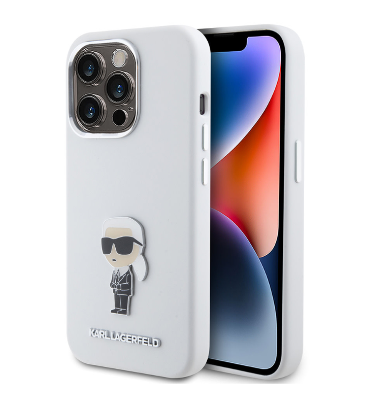 Karl Lagerfeld Ümbris KLHCP15LSMHKNPH iPhone 15 Pro (valge)