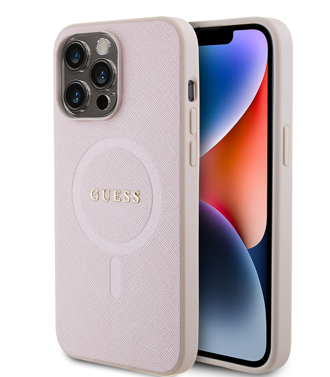 Guess Ümbris MagSafe GUHMP14XPSAHMCP iPhone 14 Pro Max (roosa)