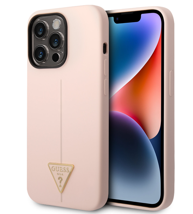 Guess Ümbris GUHCP14LSLTGP iPhone 14 Pro (roosa)