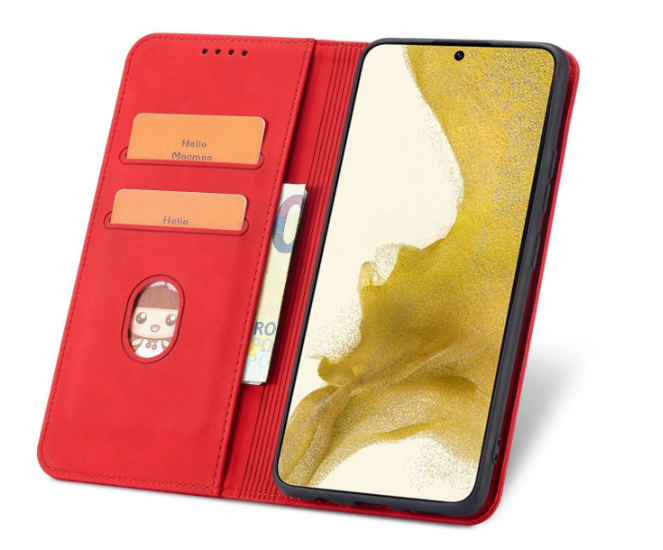 Ümbris kaanega Fancy Case Samsung Galaxy S23 (punane)