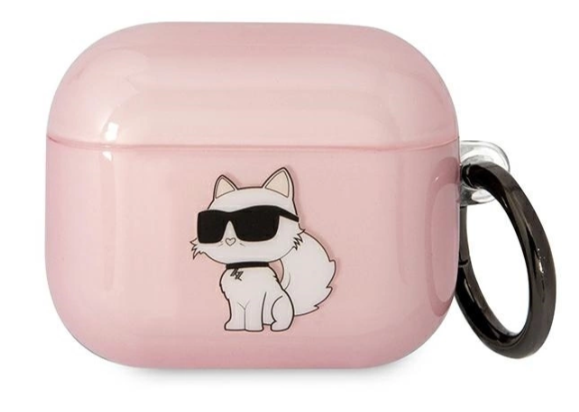 Silikoonümbris Karl Lagerfeld KLA3HNCHTCP Airpods 3 (roosa)
