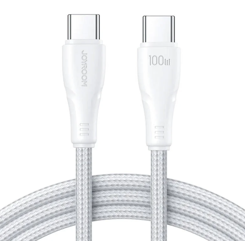 Juhe Joyroom S-CC100A11 Type-C to Type-C 100W 1.2m (valge)