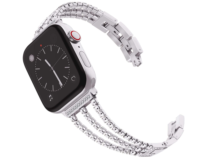 Kellarihm Shinystone Apple Watch 38/ 40/ 41mm (hõbe)