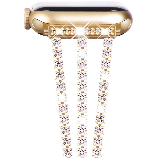 Kellarihm Shinystone Apple Watch 38/ 40/ 41mm (kuldne)