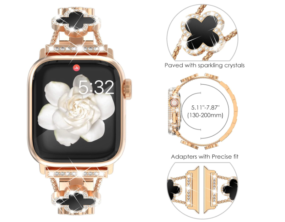 Kellarihm Starlight Apple Watch 38/ 40/ 41mm (kuldne/must)