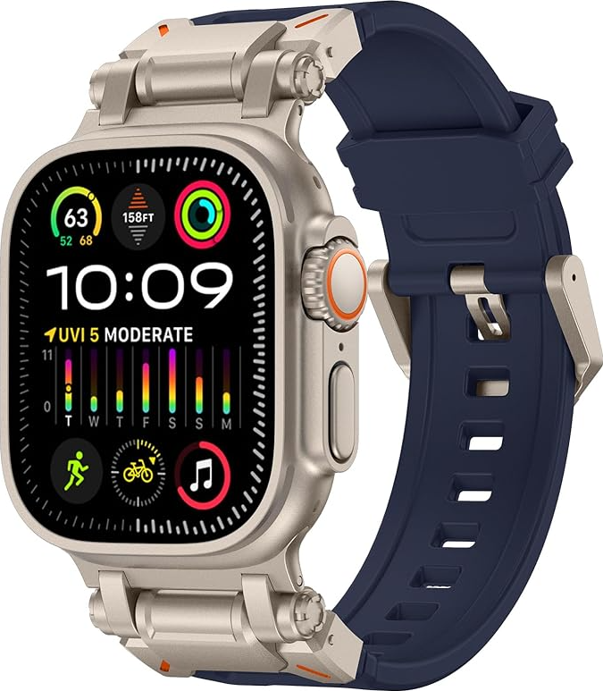 Kellarihm Yolo Silicone Apple Watch 42 / 44 / 45 / 49mm (sinine)